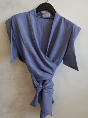 Linen Wrap Top With The Linen Edit