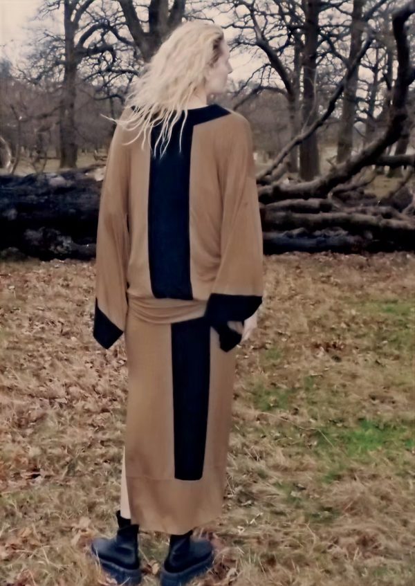The Equipment collection Asymetric long skirt and The oversized jersey Kimono W