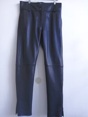 The Andalusian High waist leather trousers
