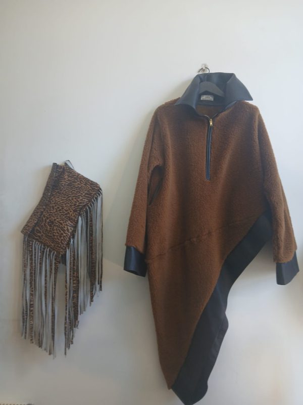 Boiled Wool And Leather Body Warmer